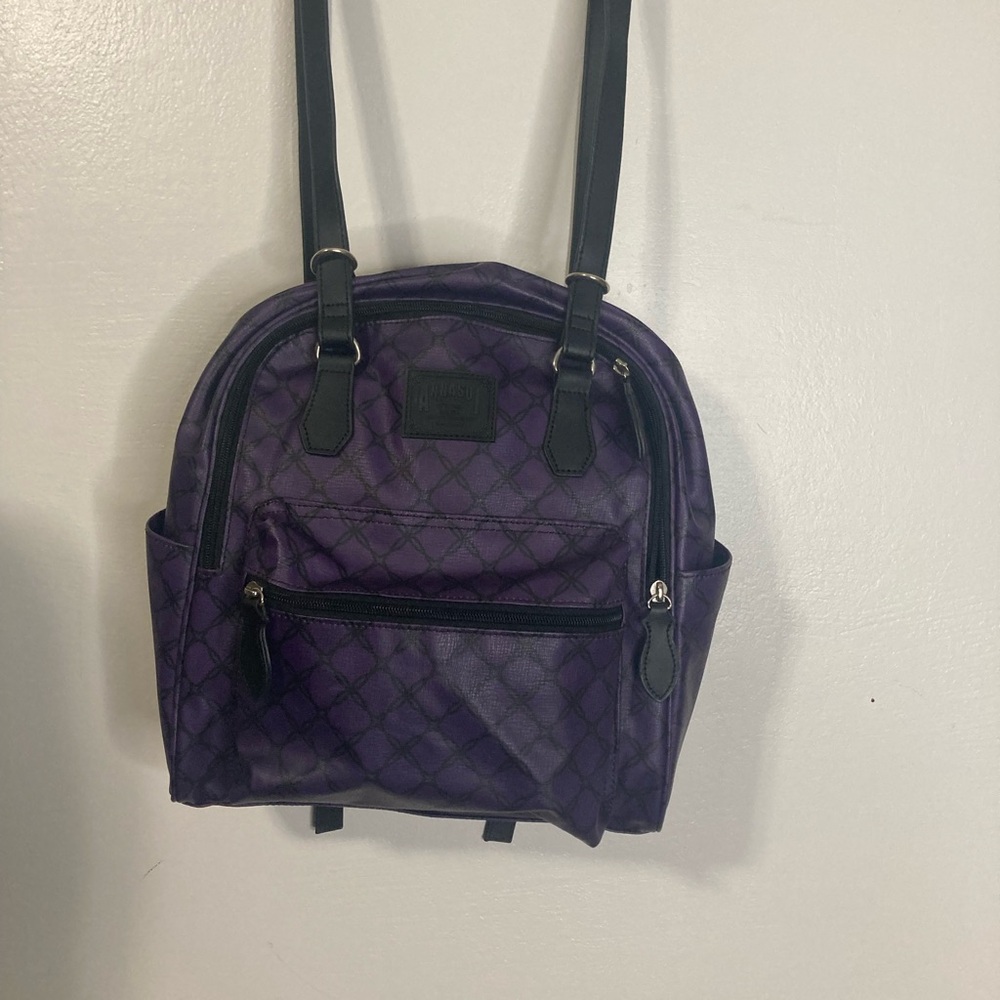 Like new Anna Sui purple faux leather mini backpack - Picture 3 of 9